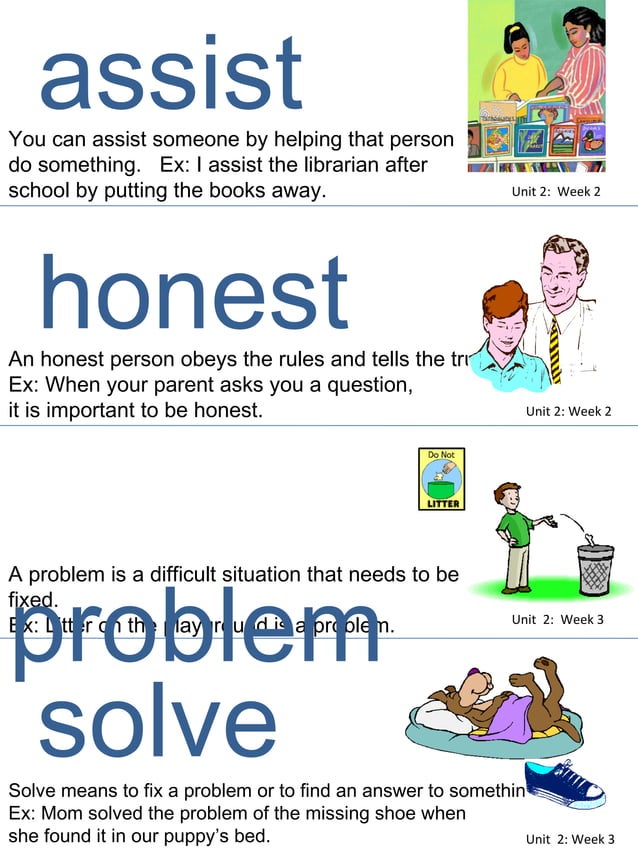 Teachn99 unit+2 +weeks+1,2,3-+vocabulary+complete | PDF