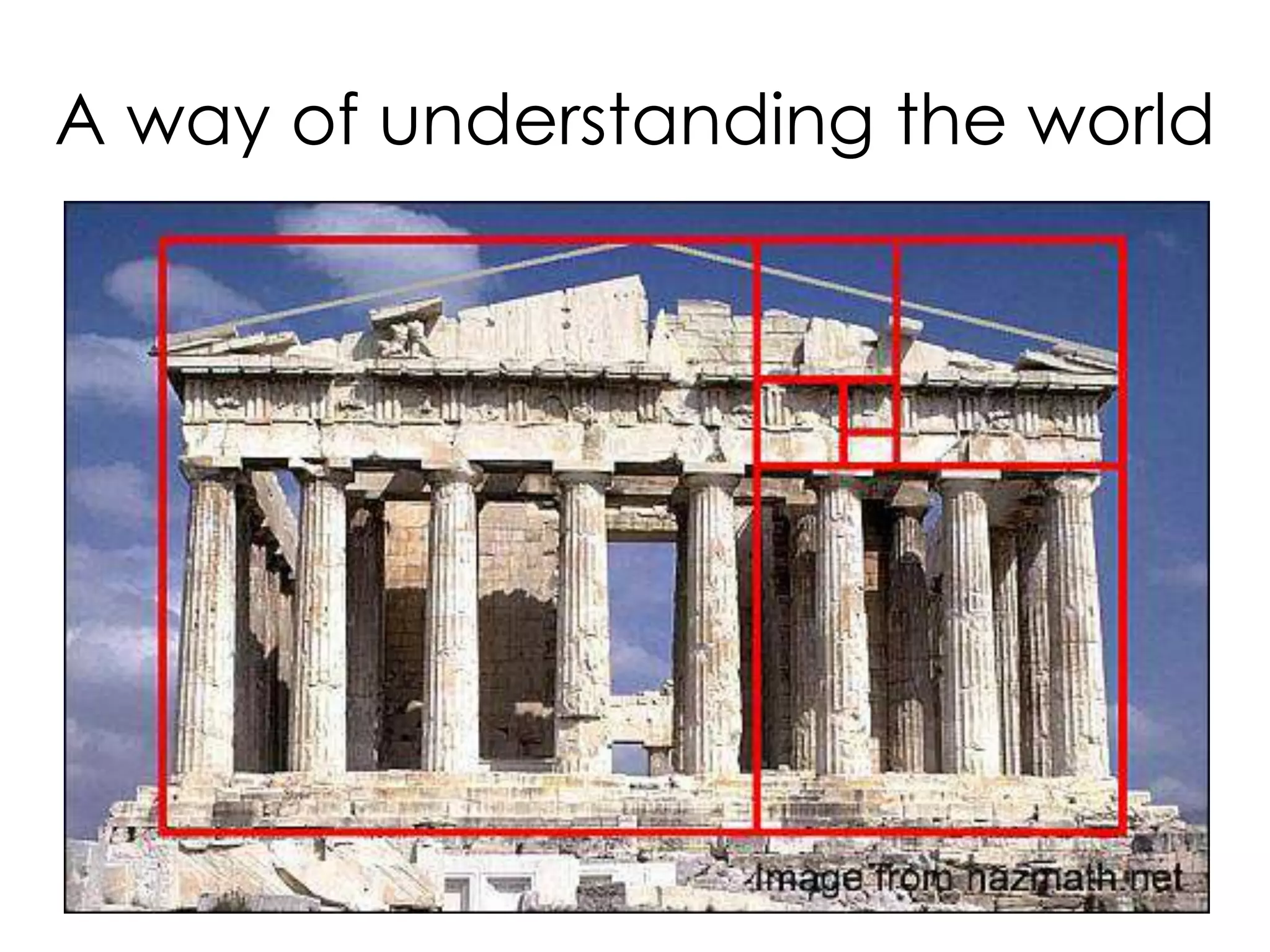 A way of understanding the world
 