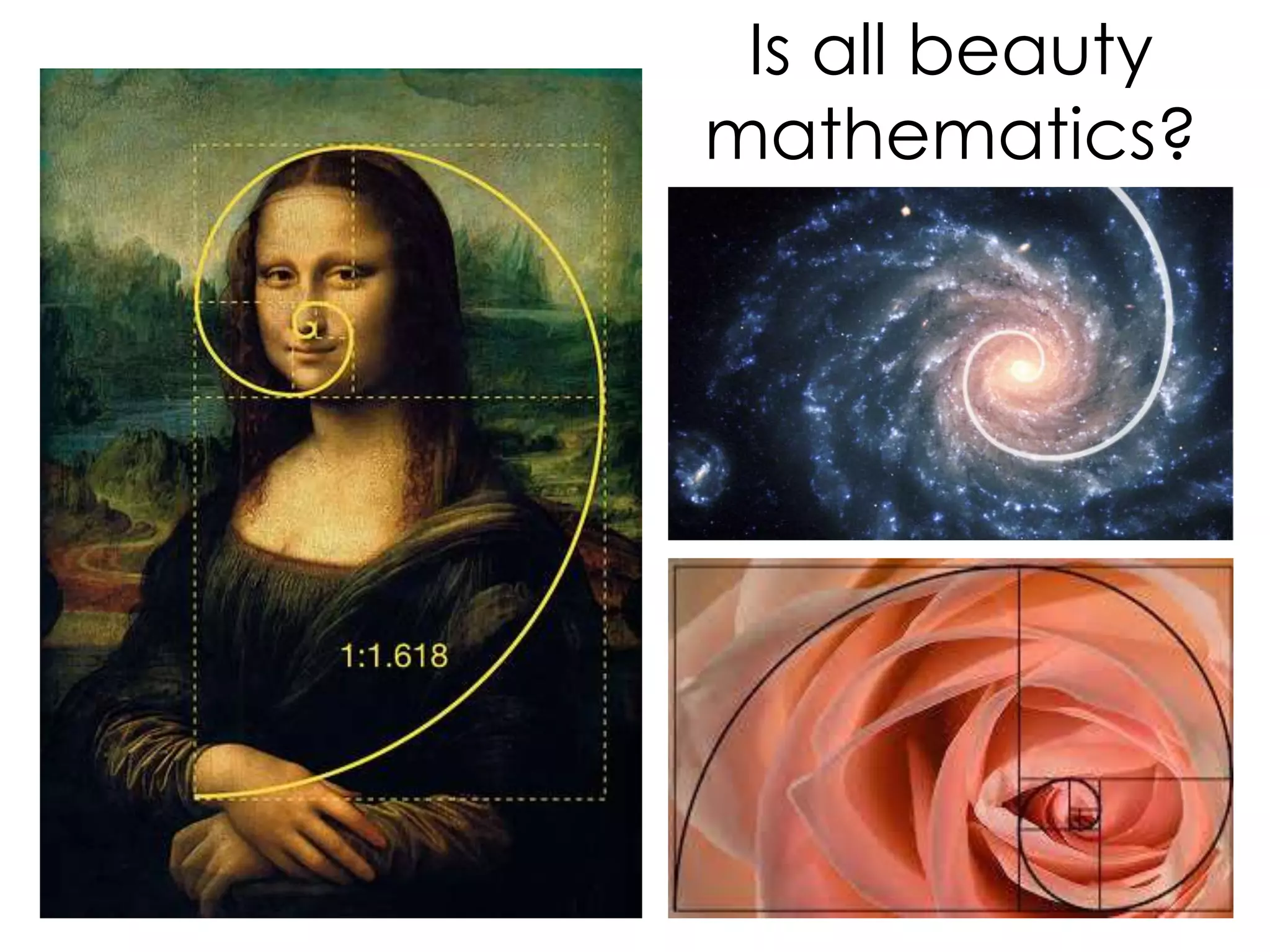 Is all beauty
mathematics?
 