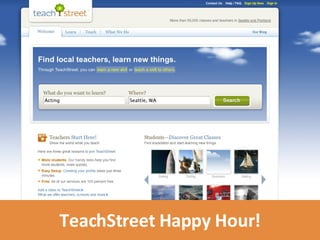 TeachStreet Happy Hour! 