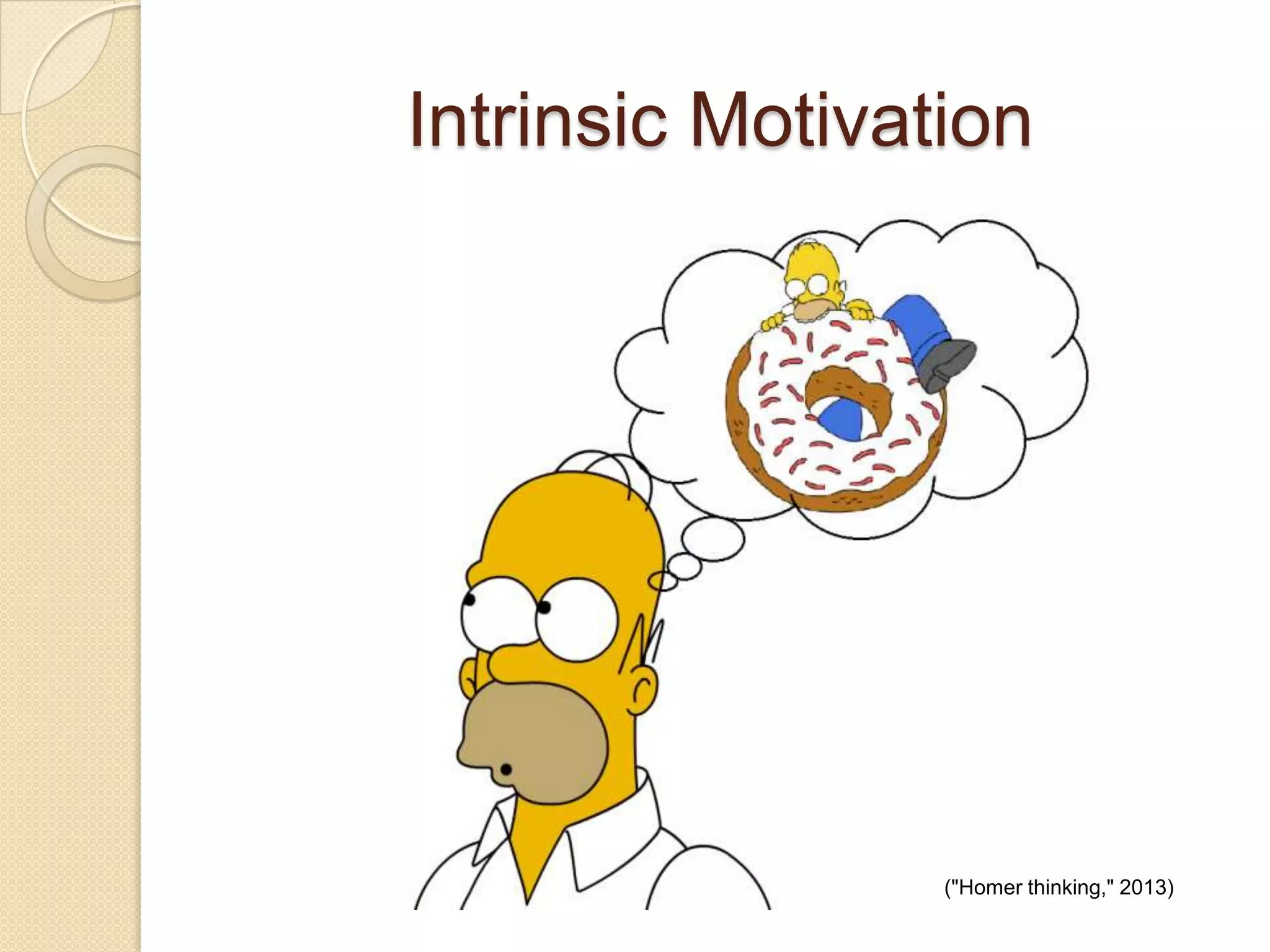 Intrinsic Motivation
("Homer thinking," 2013)
 