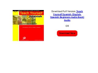 teach yourself spanish audio