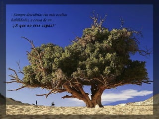 - Siempre descubrías tus más ocultas
habilidades, a causa de un…
'¿A que no eres capaz?'
 