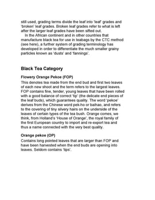 Tea grades | DOCX