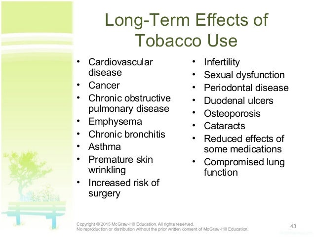 what are the long term effects of tobacco use what are the long term effects of tobacco use