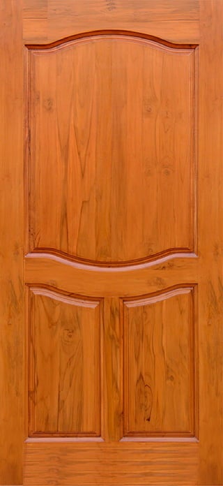 Teak wood main doors polished