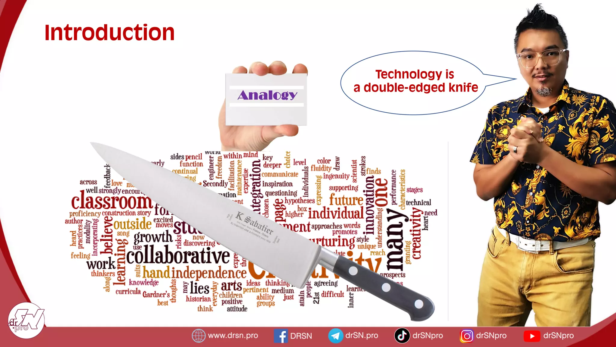 Introduction
Technology is
a double-edged knife
 