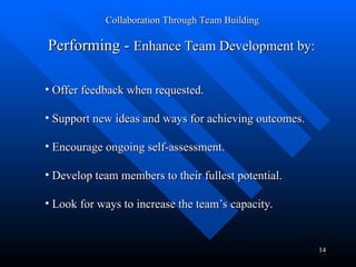Team building for organisations - Collaboration Through Team Building | PPT