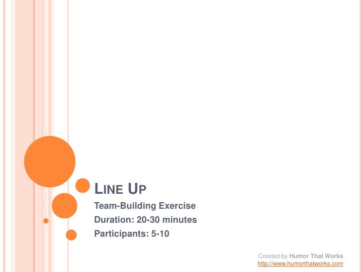 Team Building - Line Up Team Building - Line Up