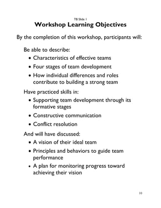 Team Building Module Team building-module-facilitators-guide | PDF