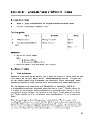Team Building Module Team building-module-facilitators-guide | PDF