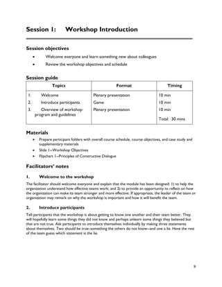 Team building-module-facilitators-guide | PDF