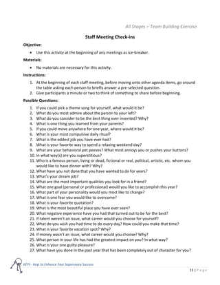 Team Building Check In Team building-toolkit-keys | PDF