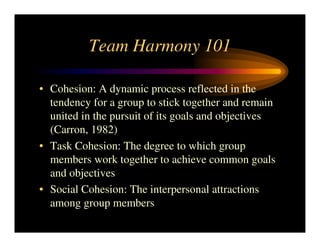 Team Harmony 9 07