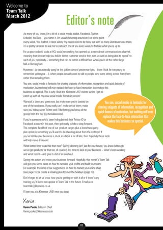Team talk issue 6 March 2012 15/03/2012 15:55 Page 2




    Welcome to
    Team Talk
    March 2012
                     ...
