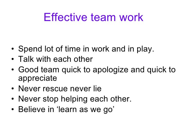 team work presentationn slide