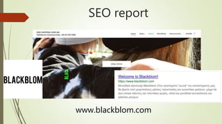 SEO report
www.blackblom.com
 