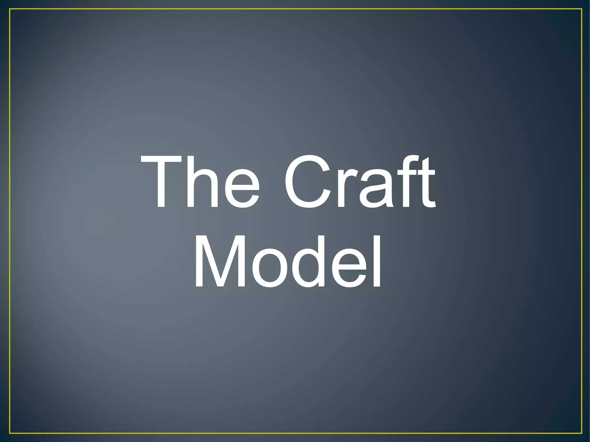 The Craft
Model
 