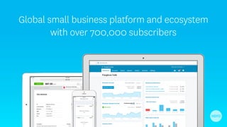 Global small business platform and ecosystem
with over 700,000 subscribers
 