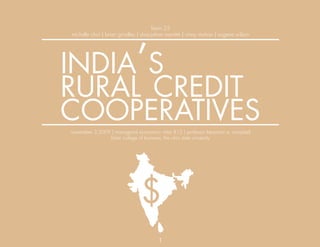 India's Rural Credit Cooperatives Presentation | PPT