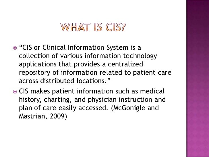 computer information systems and the electronic health record computerized charting systems