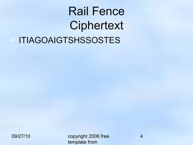 Transposition cipher - Network Security.ppt