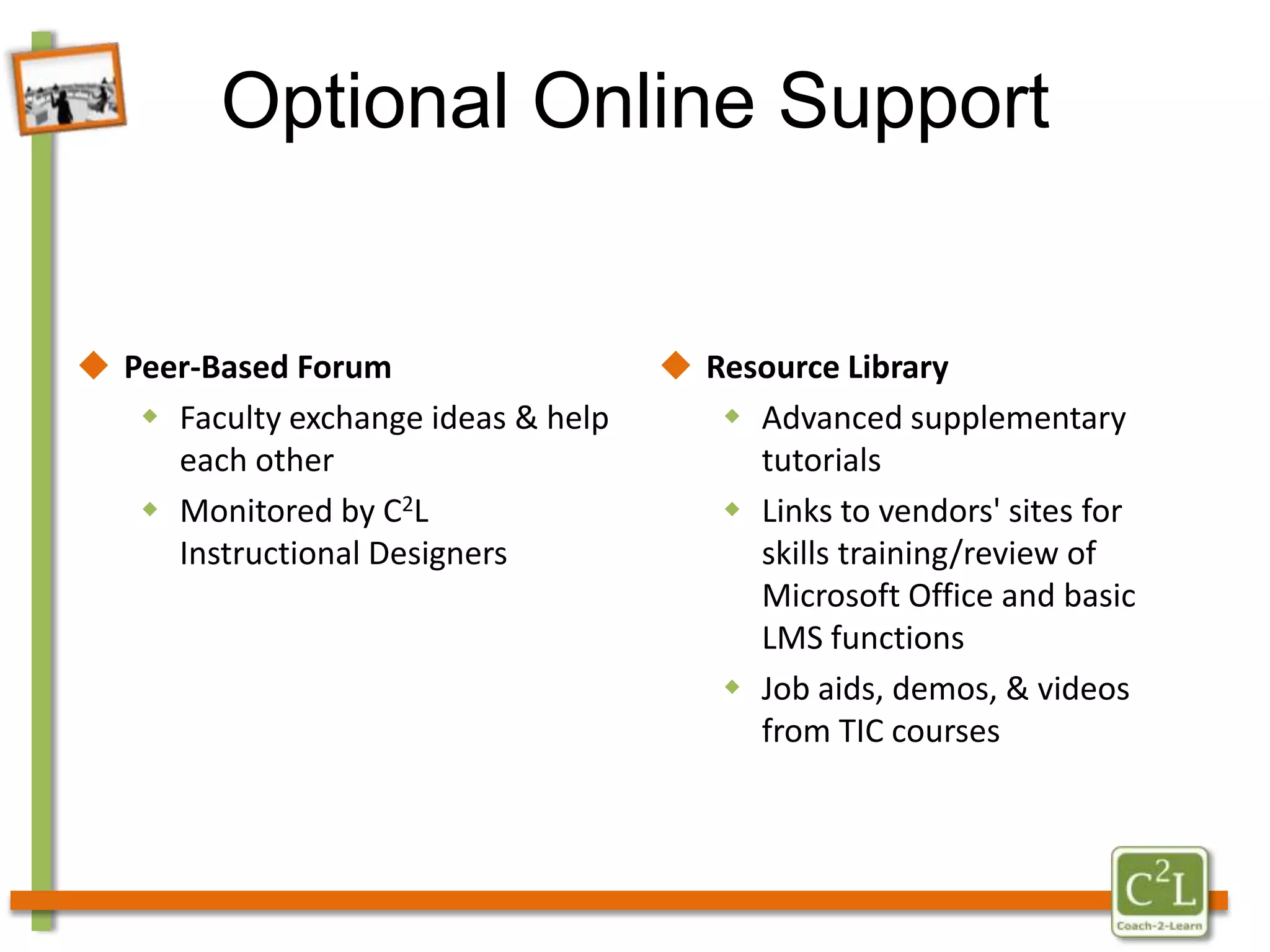 Optional Online Support