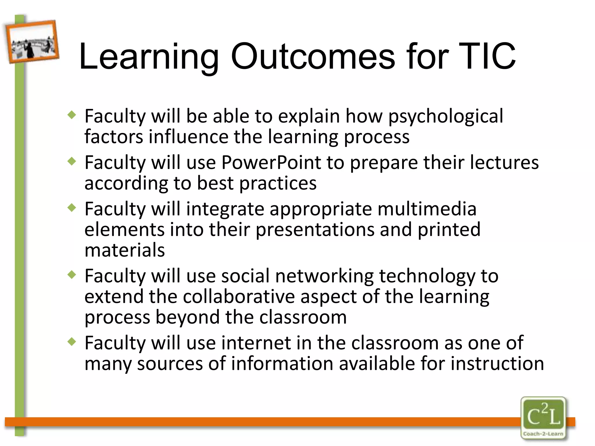 Maintain technological proficiency