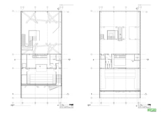 Rev.

1

2

3

Amendment

5

6

4

Date

Rev.

1

2

3

Amendment

5

6

4

Date

1

1

A(00)GAS001

A(00)GAS001

A

A

B

B

24
Gallery

UP

267 m²
2876.7 SF

UP

C

C
UP

4600

23
Plant Access Shaft
3600

4 m²
47.6 SF

18
Dressing Room
10 m²
108.4 SF

2

2

A(00)GAS002

A(00)GAS002

21
WC

8 m²
86.3 SF

Theatre Store / Back
22
Stage
52 m²
555.9 SF

17
Theatre
75 m²
811.7 SF

D

D

DN

2215

-

-

---

---

E

E

F

1

Level 1
1 : 50

F
Status

Planning

Project

46 Westgate

Drawing

Level 1 Plan

Project No.

003

Scale at A1

1 : 50

Dwg. No.
Drawn

A(00)GAP002

Author

Checked

Rev.

Checker

Date

01/06/14

this drawing is copyright - check all dimensions on site - inform architect / so of any discrepancies - work to figured dimensions only - do not scale

Level 2
1 : 50

Status

Planning

Project

46 Westgate

Drawing

Level 2 Plan

Project No.

1

003

Scale at A1

1 : 50

Dwg. No.
Drawn

A(00)GAP003

Author

Checked

Rev.

Checker

Date

01/06/14

this drawing is copyright - check all dimensions on site - inform architect / so of any discrepancies - work to figured dimensions only - do not scale

 