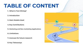 Text Mining - Advanced Customer Analytics | PPTX