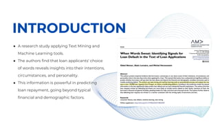 Text Mining - Advanced Customer Analytics | PPTX