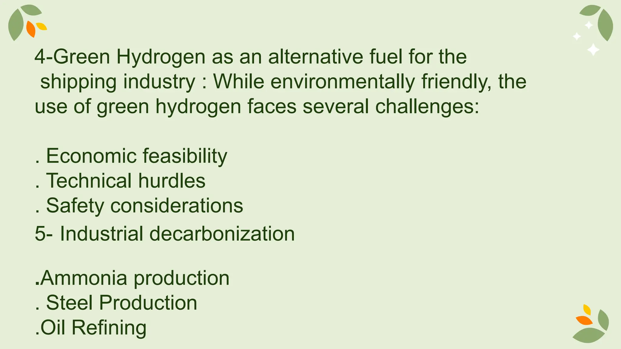 team5 green hydrogen production presentation | PPTX