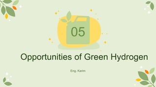team5 green hydrogen production presentation | PPTX