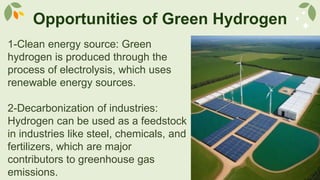 team5 green hydrogen production presentation | PPTX