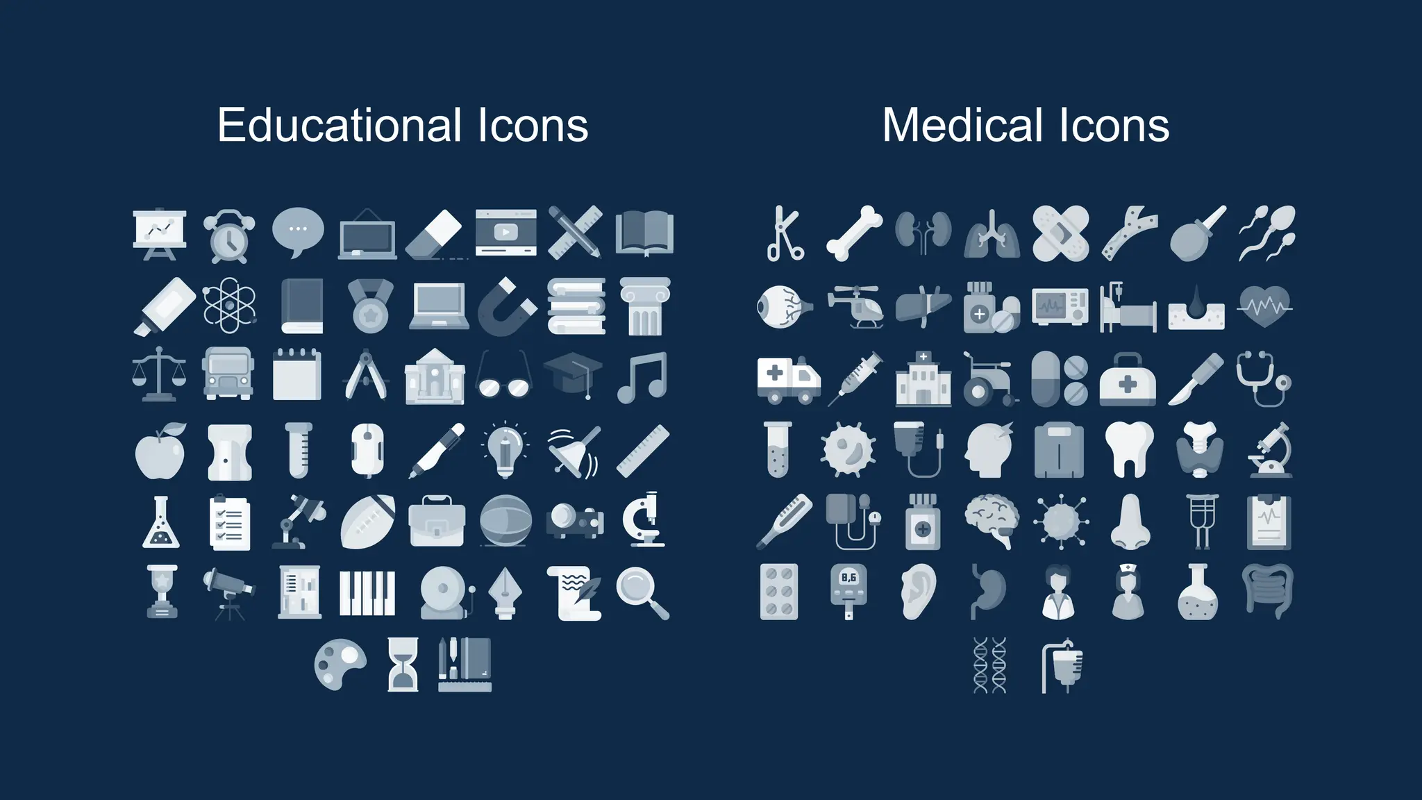 Educational Icons Medical Icons
 