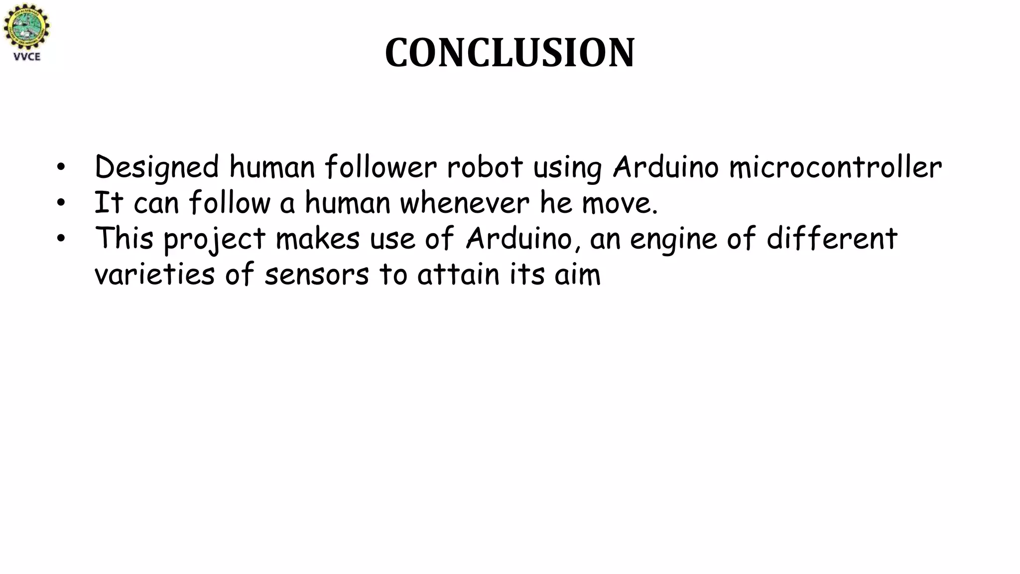 human follwoing robot | PPTX