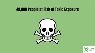 40,000 People at Risk of Toxic Exposure
3
 