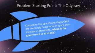 Problem Starting Point: The Odyssey
 