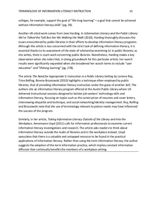 Research Proposal Literature Review