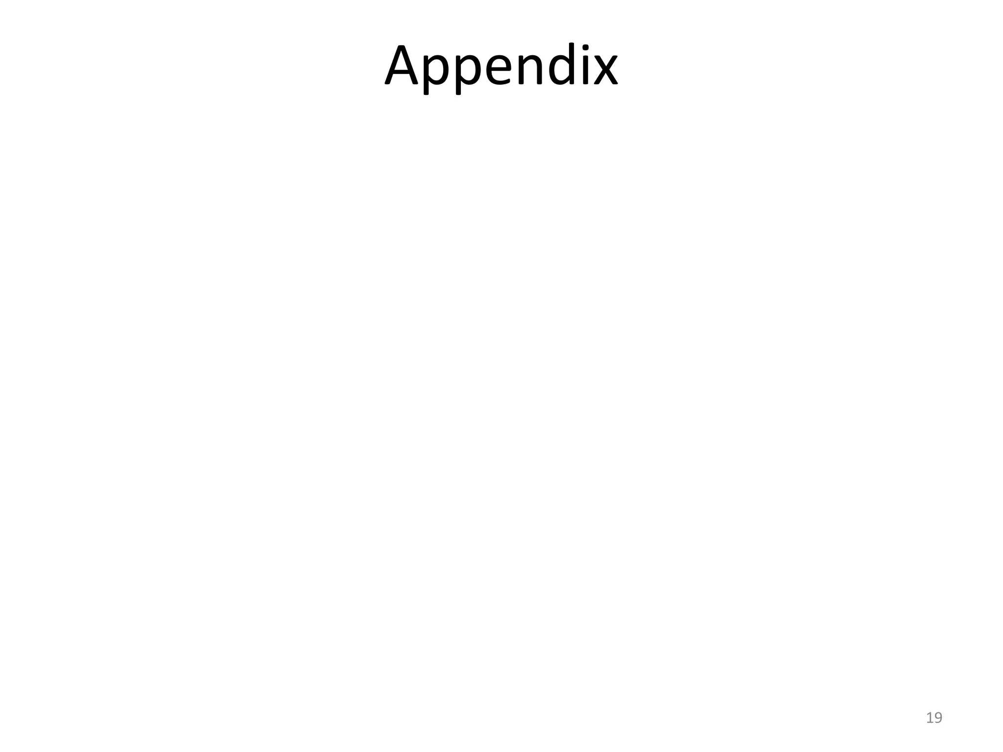 Appendix
19
 