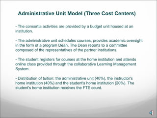 [object Object],[object Object],[object Object],[object Object],Administrative Unit Model (Three Cost Centers)  
