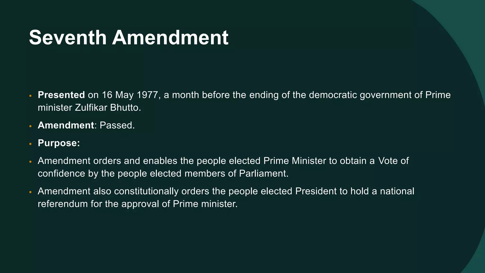 Pakistan Constitutional Amendments | PPTX