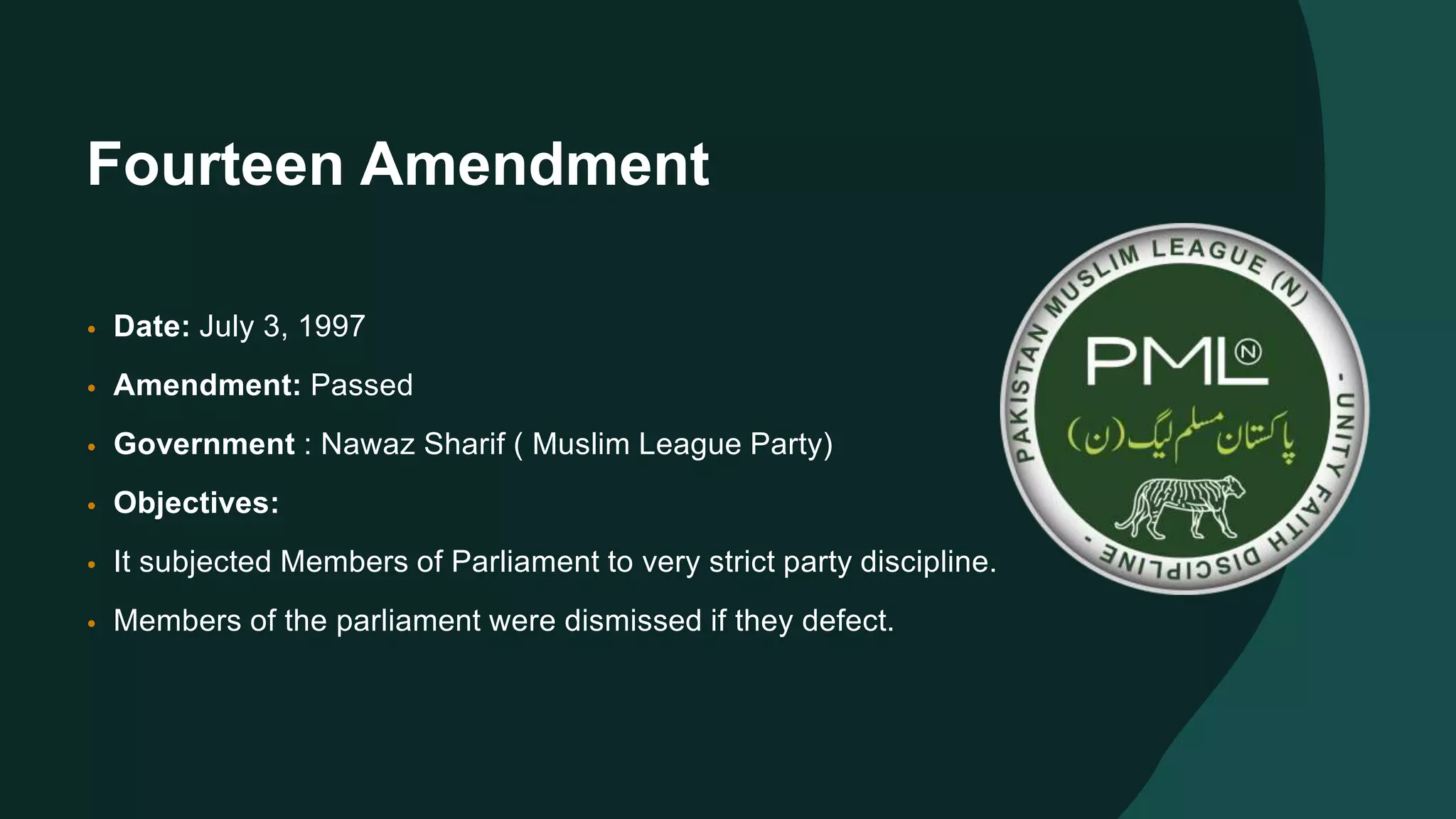 Pakistan Constitutional Amendments | PPTX