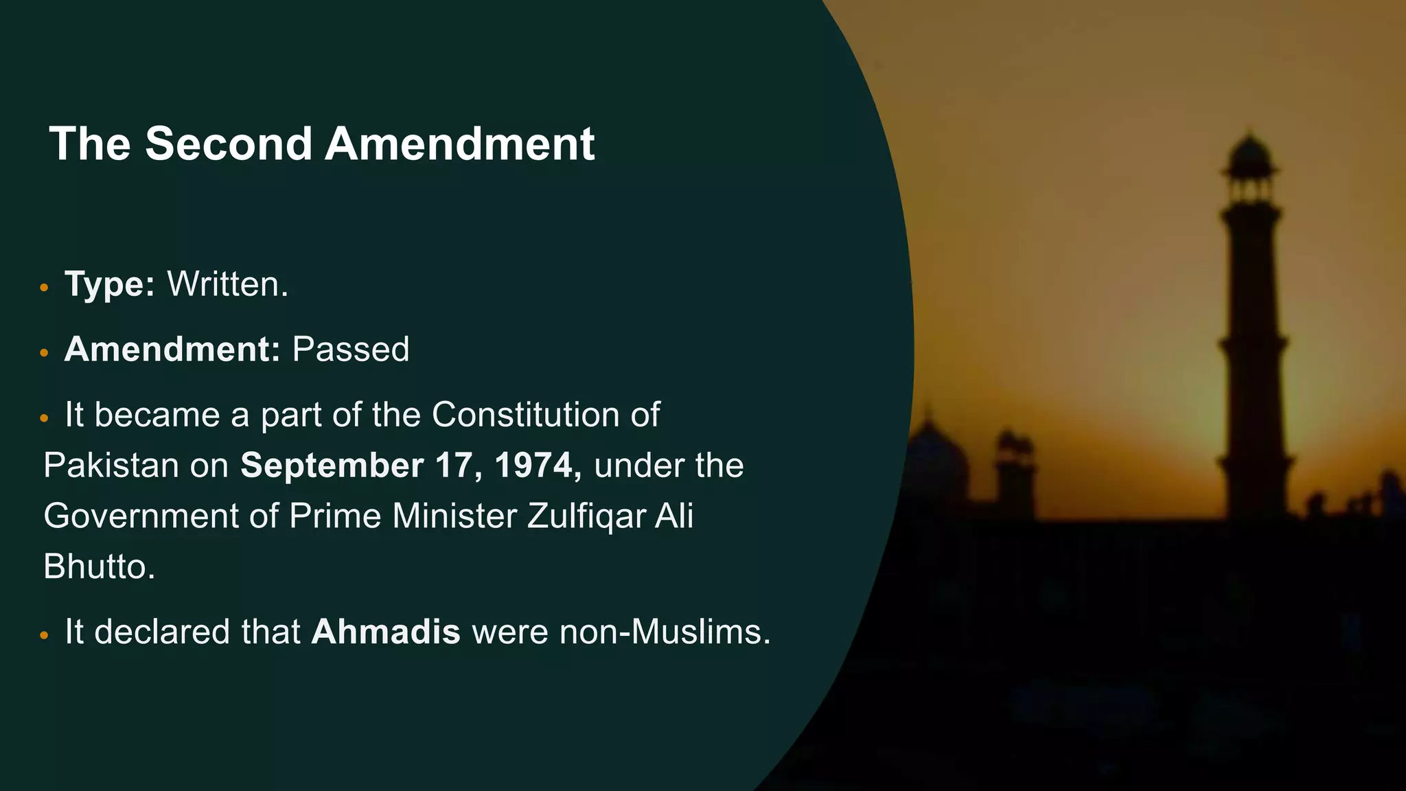 Pakistan Constitutional Amendments | PPTX