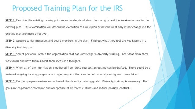 Diversity training business plan