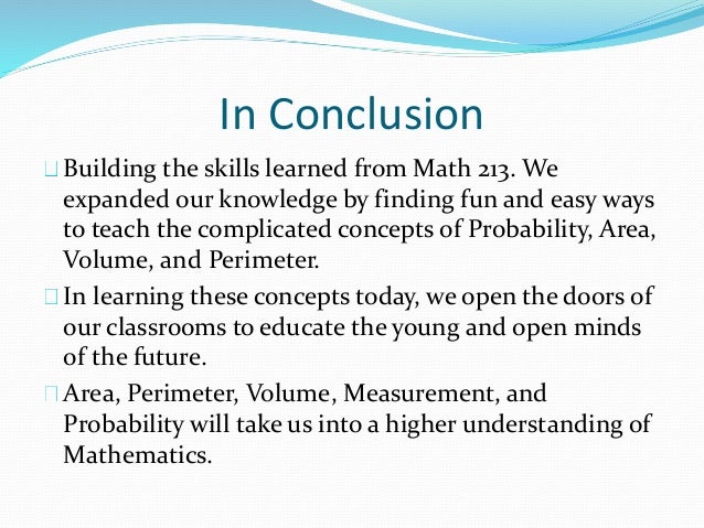 Team a importance of math final presenation