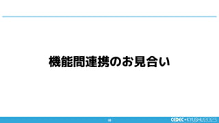 33
33
機能間連携のお見合い
 