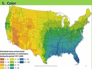5. Color
12/21/16 13Designing Visual Communication
 