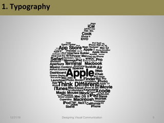 1. Typography
12/21/16 9Designing Visual Communication
 