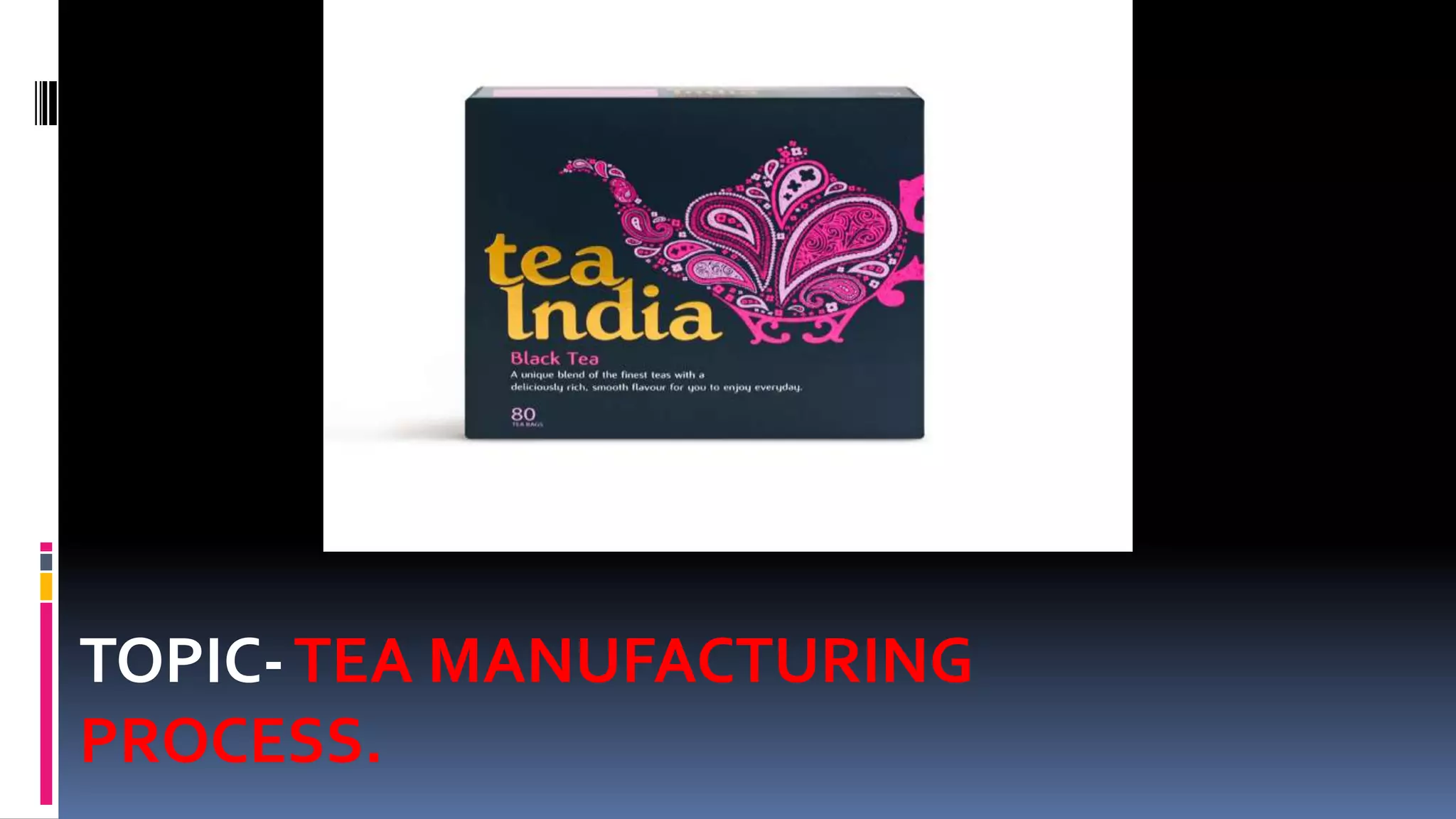 Tea manufacturing | PPTX